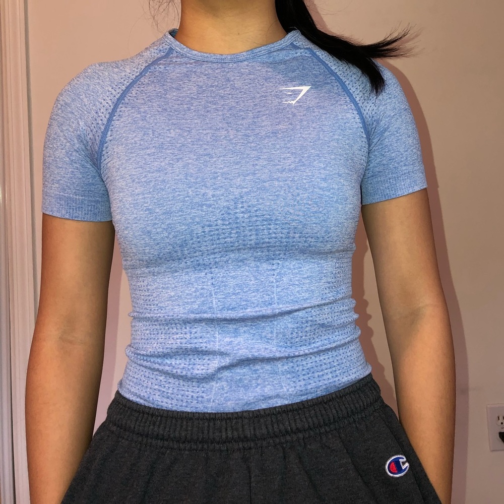 Gymshark Vital Seamless T-Shirt Blue